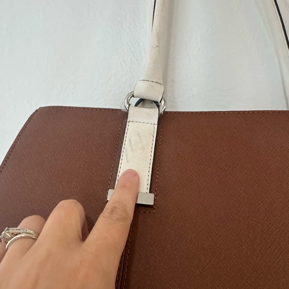 Wilsons‎ Leather Brown and Cream Large Bag